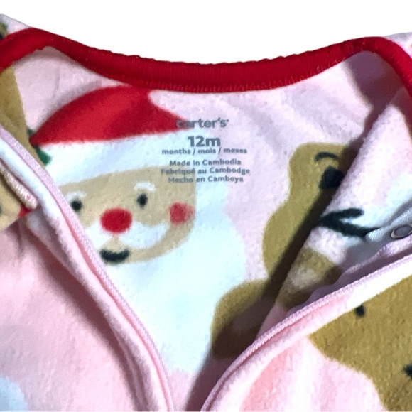 12M Carters Santa Zip-Up Fleece
Sleep & Play Pajamas - Picture 2 of 5
